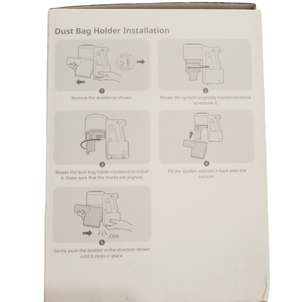 Roborock 12pk Dust Bag & Holder Set for H7 & H6 Cordless Stick Vacuum NIB - Picture 3 of 6
